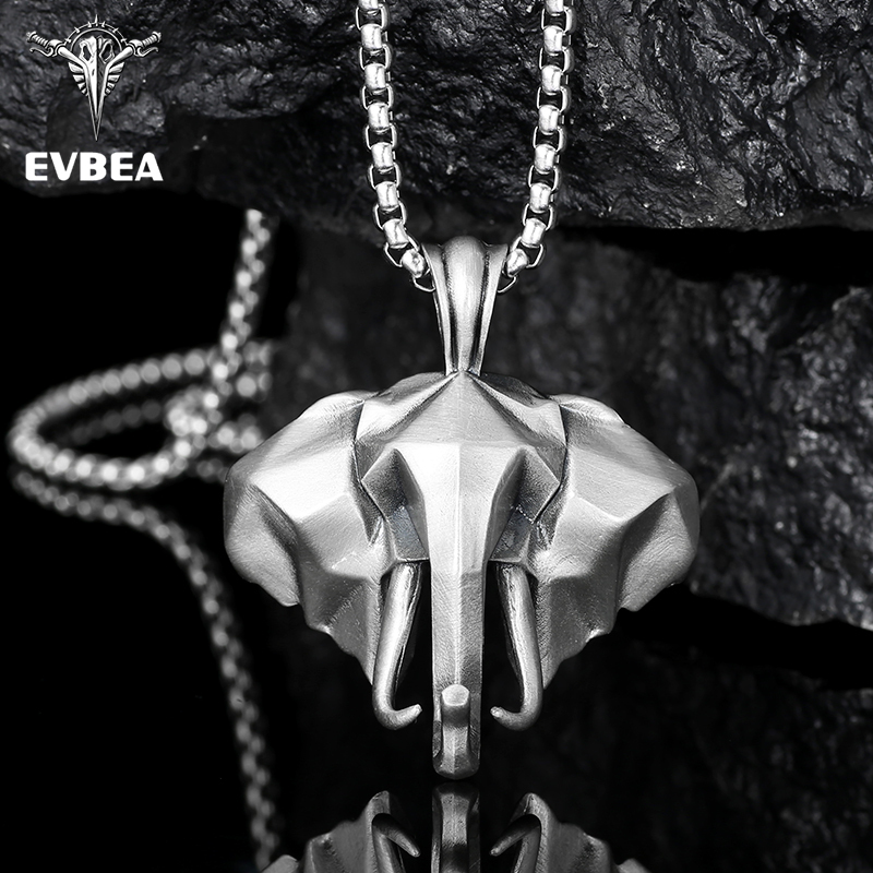 EVBEA Elephant Pendant Necklace