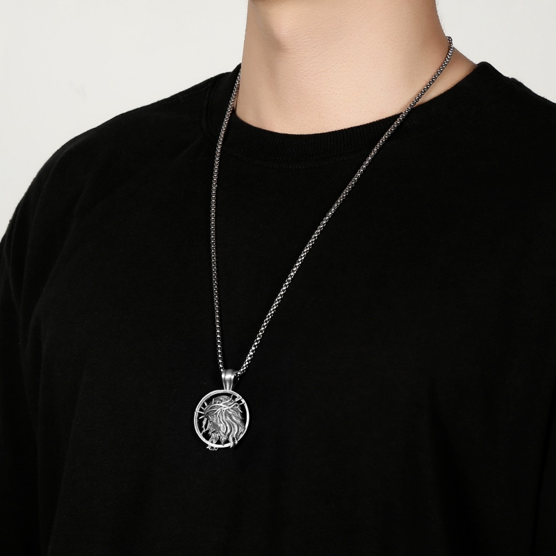 EVBEA Hollow out Jesus Avatar Pendant Necklace