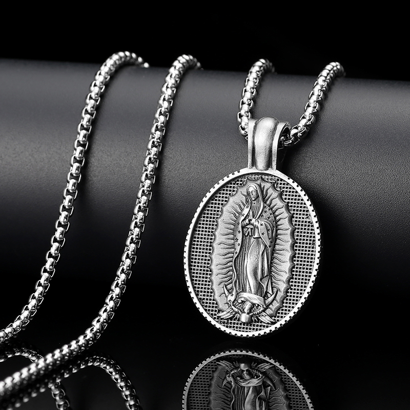 EVBEA  Virgin Mary Pendant Necklace