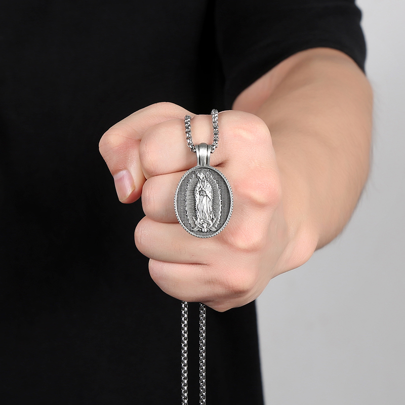 EVBEA  Virgin Mary Pendant Necklace