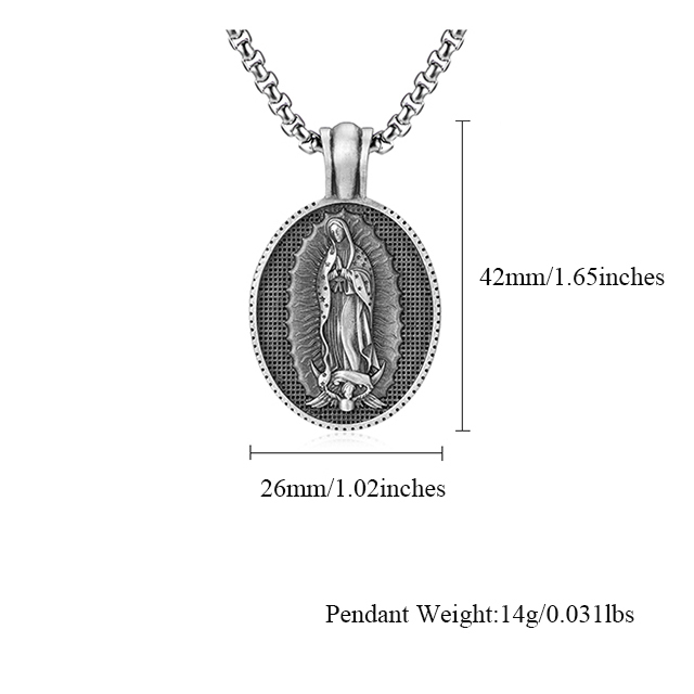 EVBEA  Virgin Mary Pendant Necklace