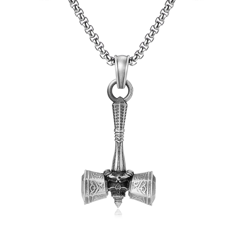 EVBEA Viking Warhammer Pendant Necklace
