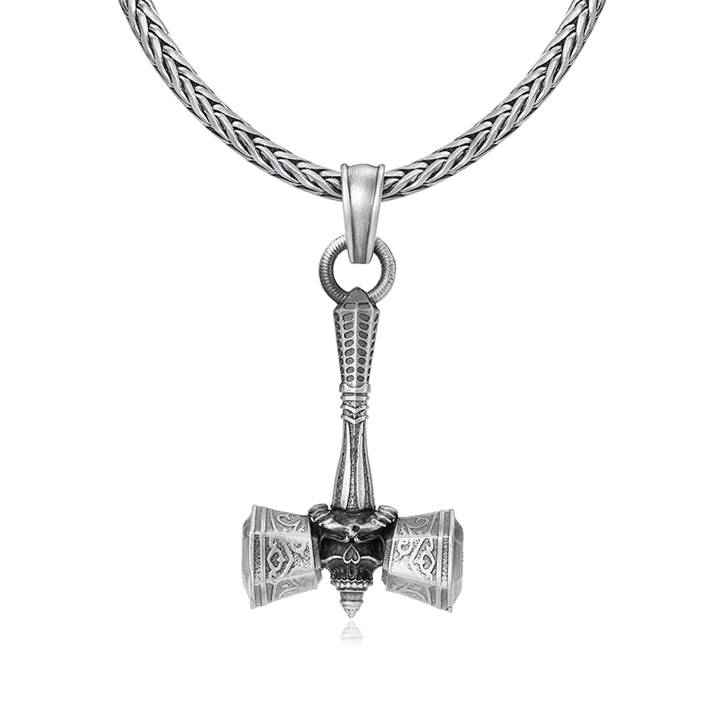 EVBEA Viking Warhammer Pendant Necklace