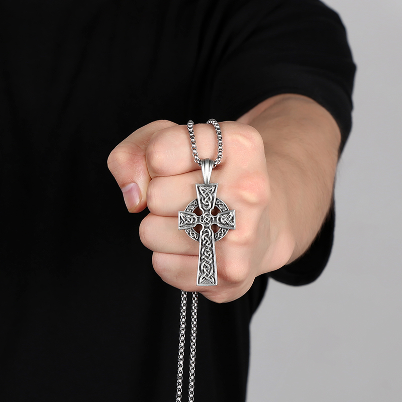 EVBEA Celtic Cross Pendant Necklace