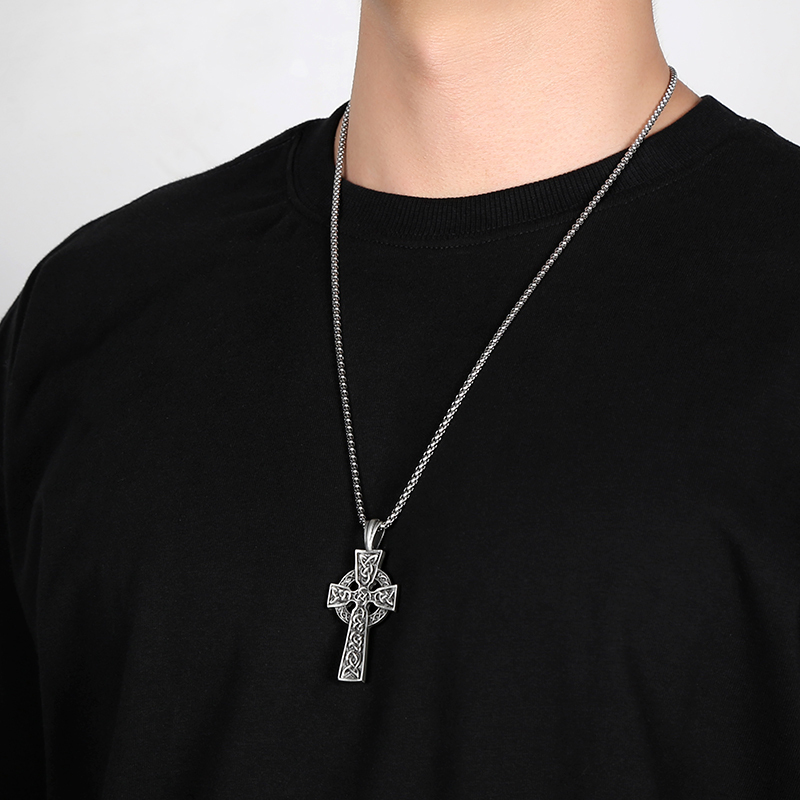 EVBEA Celtic Cross Pendant Necklace