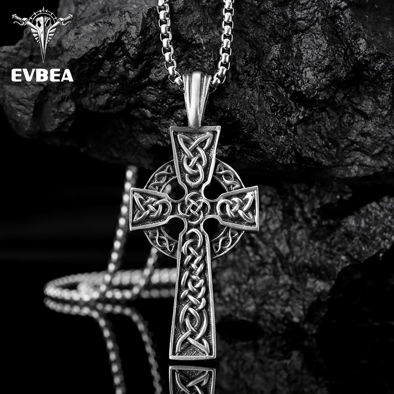 EVBEA Celtic Cross Pendant Necklace