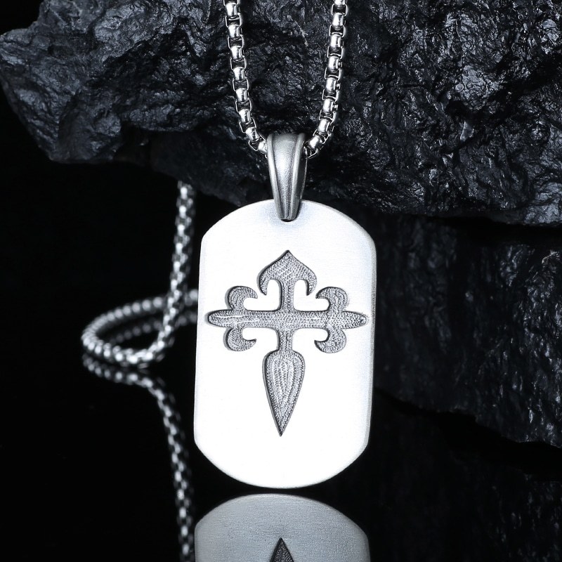 EVBEA Cross Square Pendant  Necklace