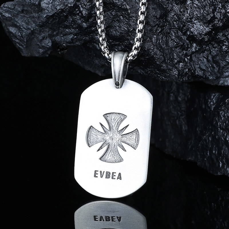 EVBEA Cross Square Pendant  Necklace