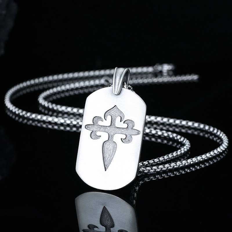 EVBEA Cross Square Pendant  Necklace