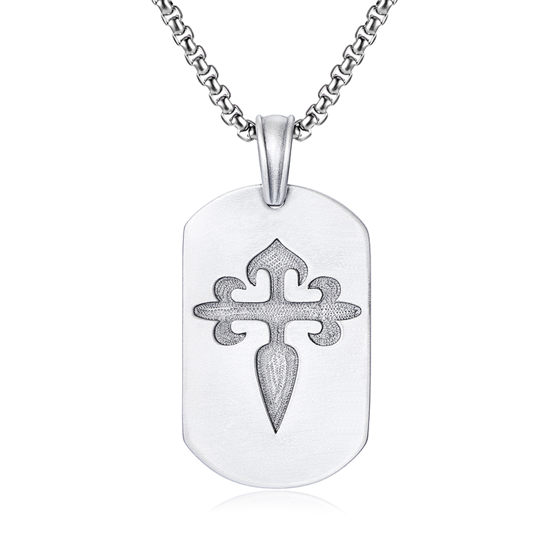 EVBEA Cross Square Pendant  Necklace