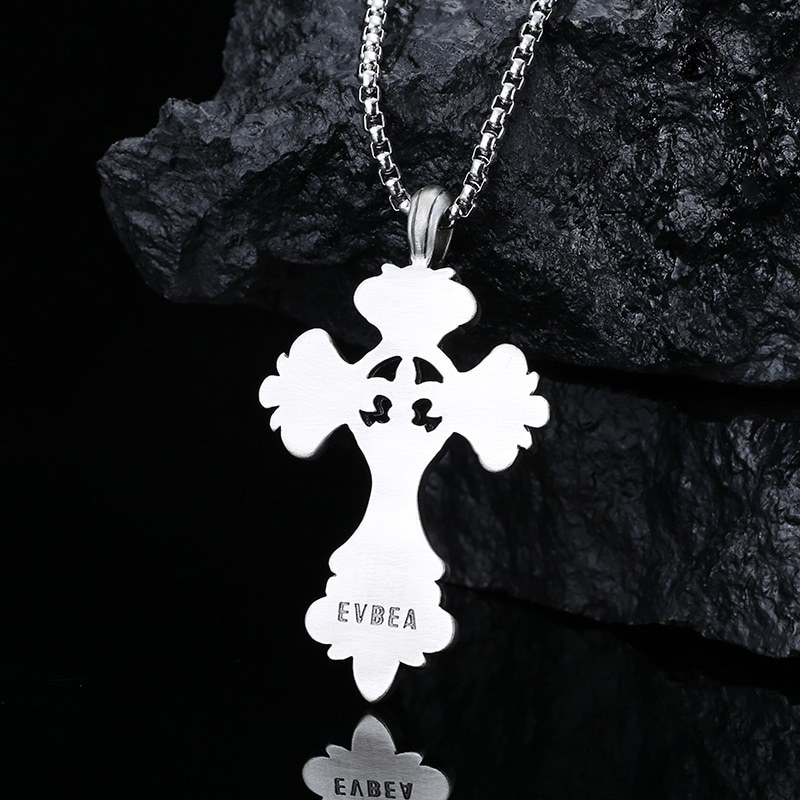 EVBEA Lily Cross Pendant Necklace