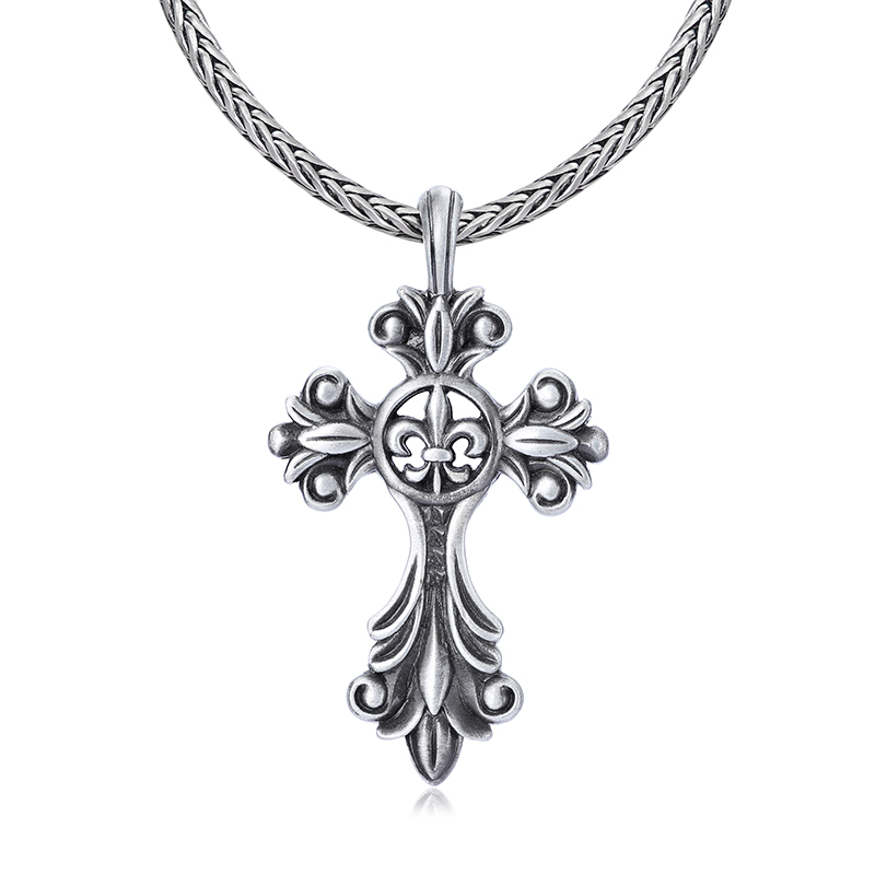 EVBEA Lily Cross Pendant Necklace