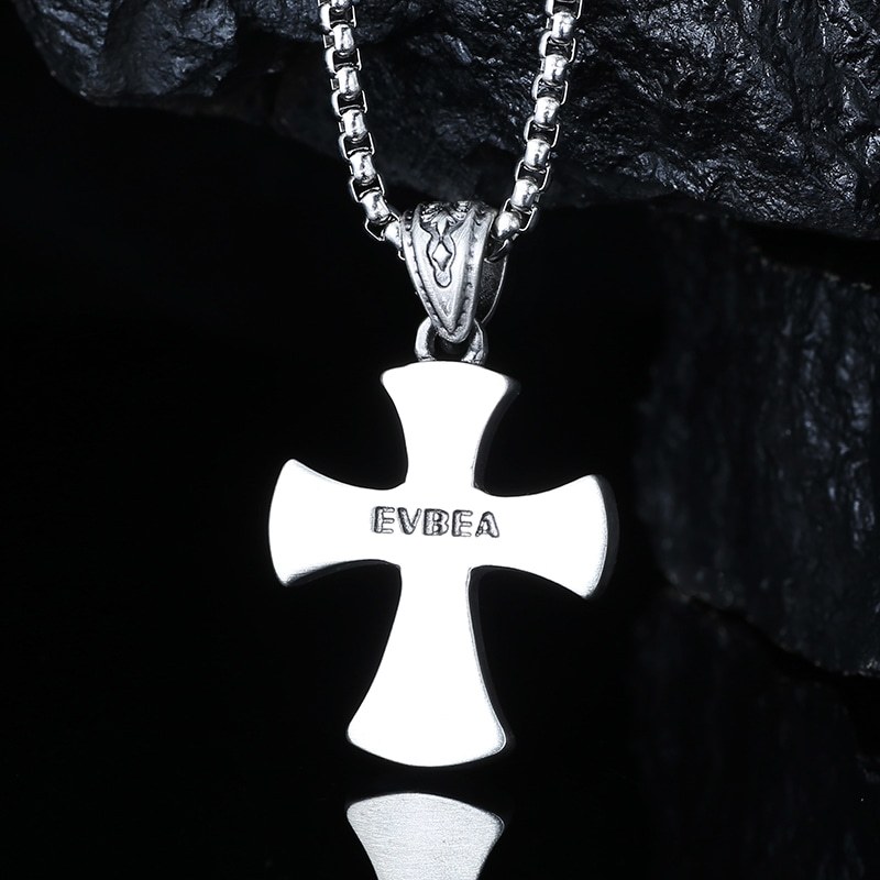 EVBEA Iris Cross Pendant Necklace