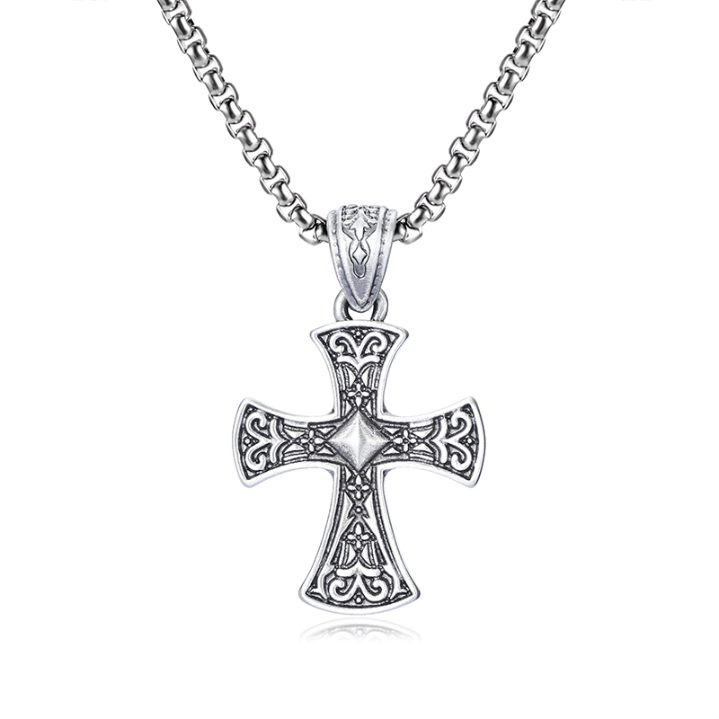 EVBEA Iris Cross Pendant Necklace