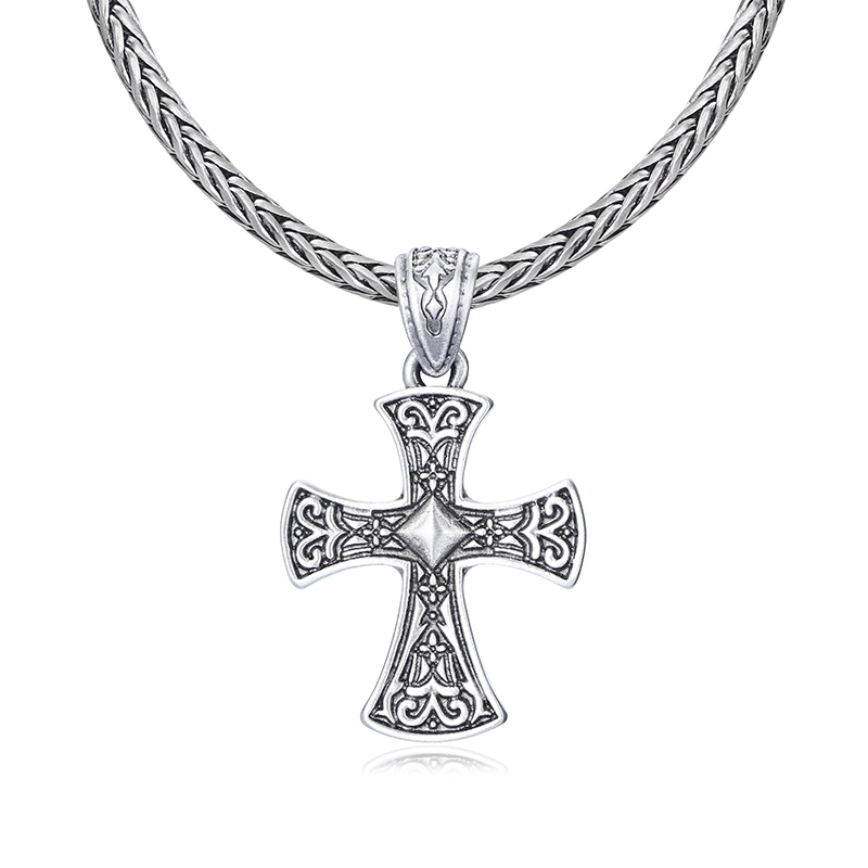 EVBEA Iris Cross Pendant Necklace