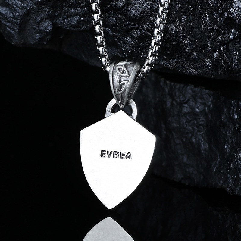 EVBEA Cross shield pendant Necklace