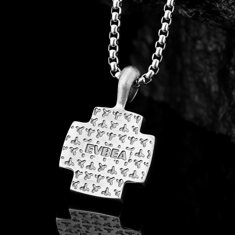 EVBEA Eastern Orthodox Cross Jesus Pendant Necklace