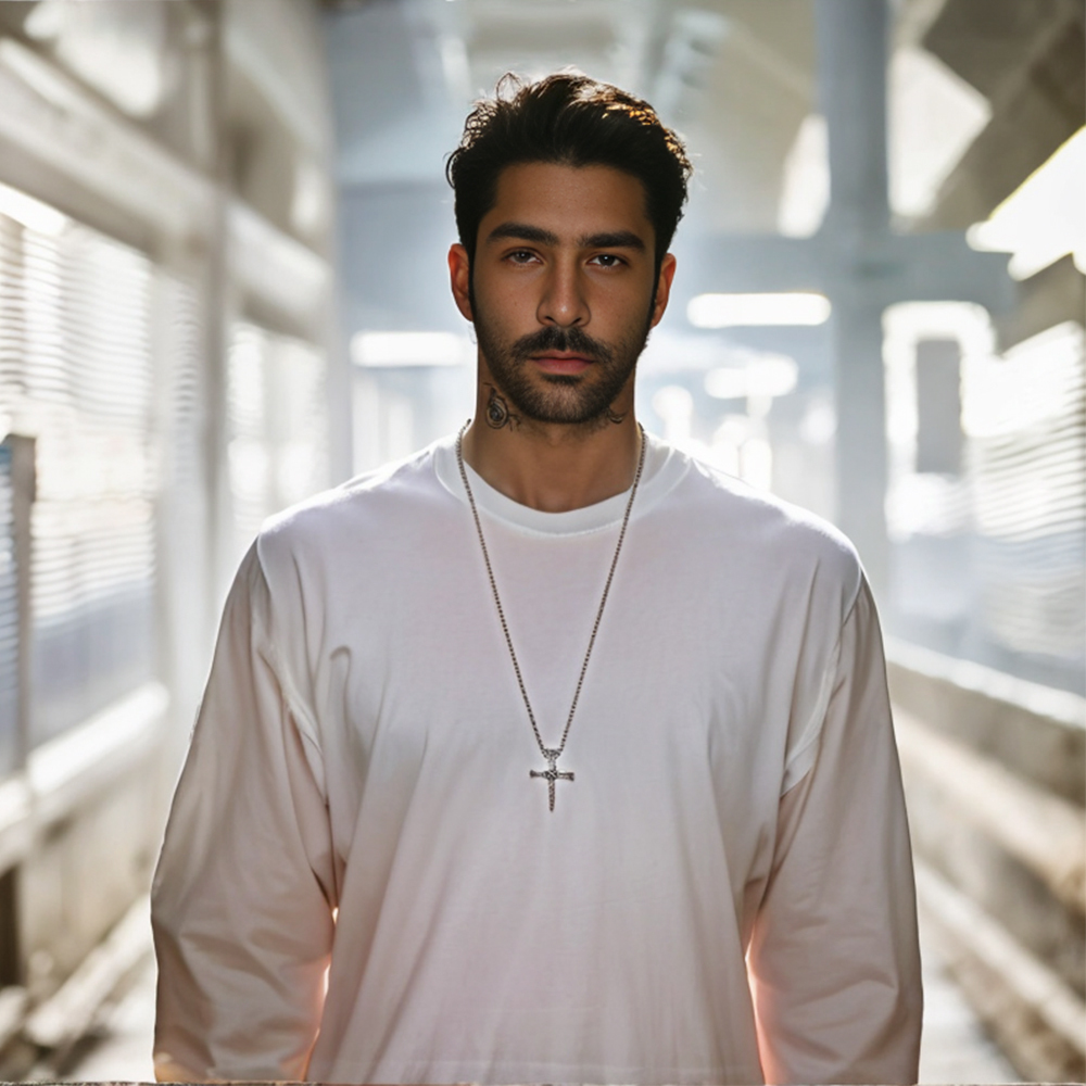 EVBEA nail cross pendant