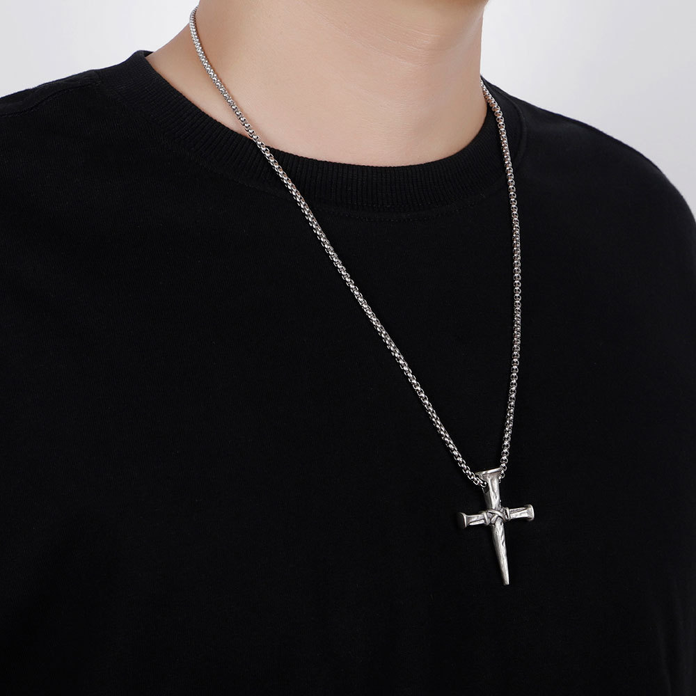 EVBEA nail cross pendant