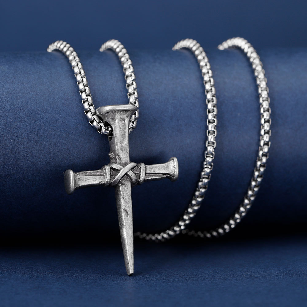 EVBEA nail cross pendant