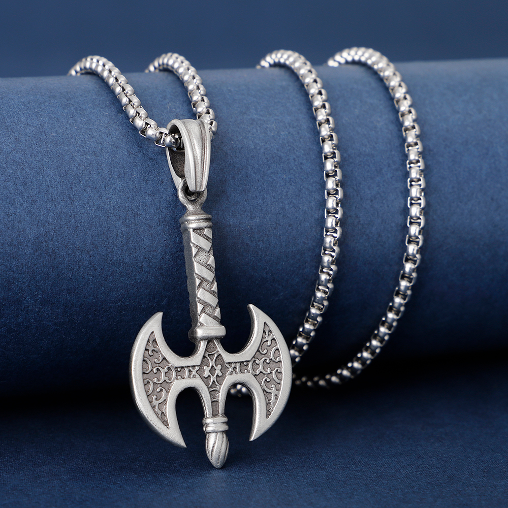 EVBEA Double-bladed Axe Pendant