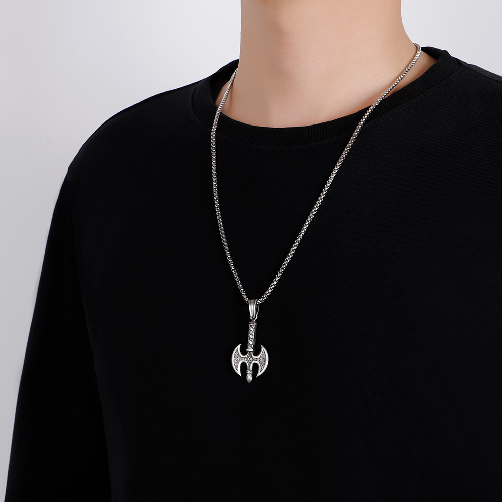 EVBEA Double-bladed Axe Pendant