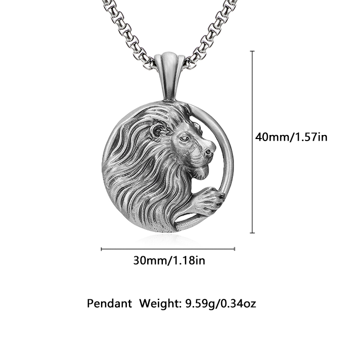 EVBEA lion head necklace