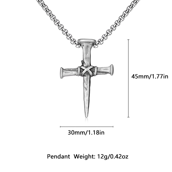 EVBEA nail cross pendant
