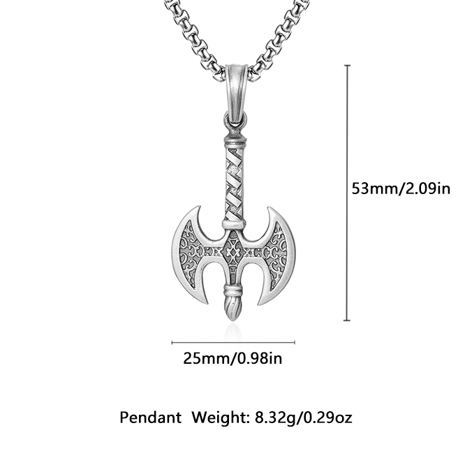 EVBEA Double-bladed Axe Pendant