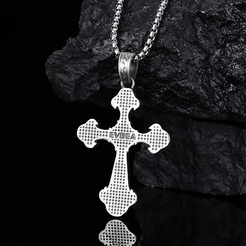 EVBEA Angel Wing Cross Pendant Necklace