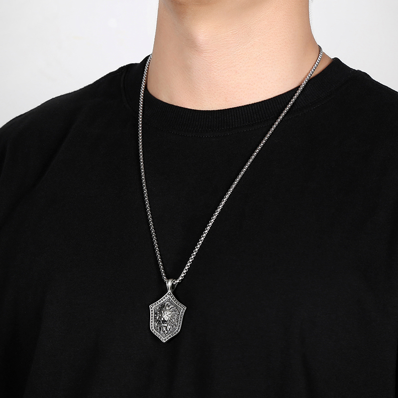 Solid Pewter Cape Buffalo Necklace | Wild Bull Head Pendant