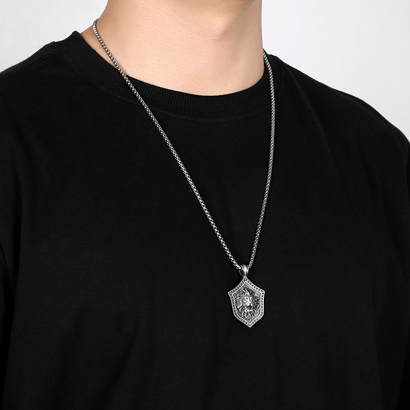 Solid Pewter Cape Buffalo Necklace | Wild Bull Head Pendant