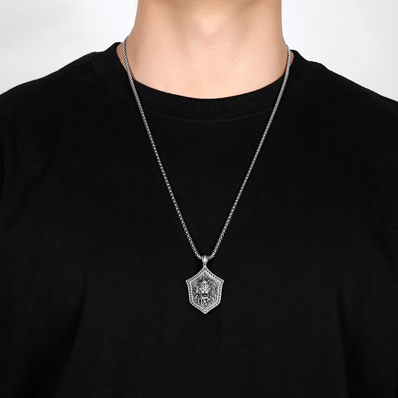 Solid Pewter Cape Buffalo Necklace | Wild Bull Head Pendant