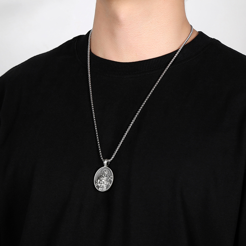 Solid Pewter Artemis Goddess Necklace | Diana The Huntress Pendant