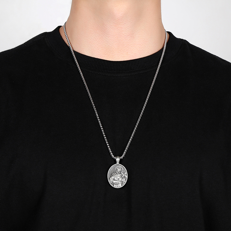 Solid Pewter Artemis Goddess Necklace | Diana The Huntress Pendant