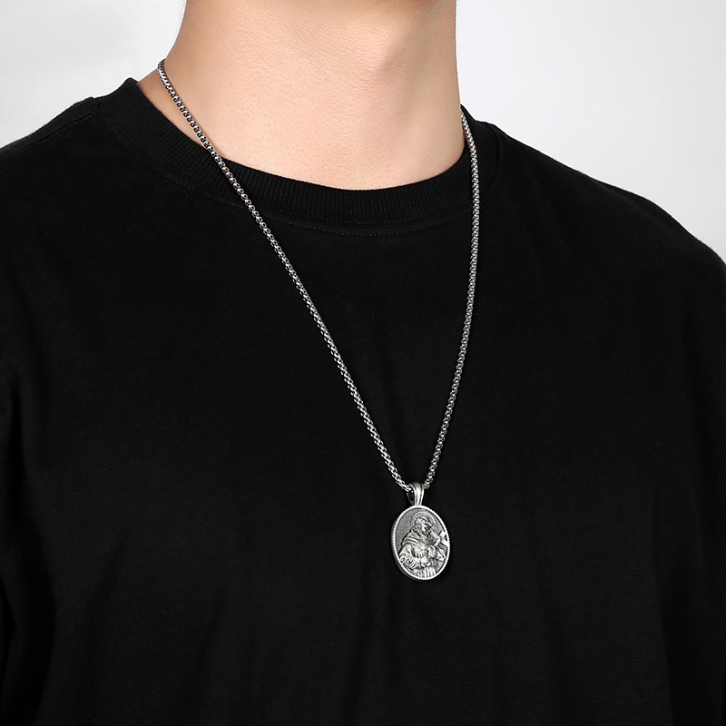 Solid Pewter Artemis Goddess Necklace | Diana The Huntress Pendant
