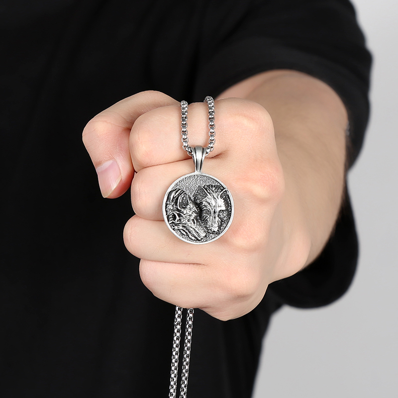 Solid Pewter St. Francis of Assisi Necklace | Patron Saint of Animals Pendant