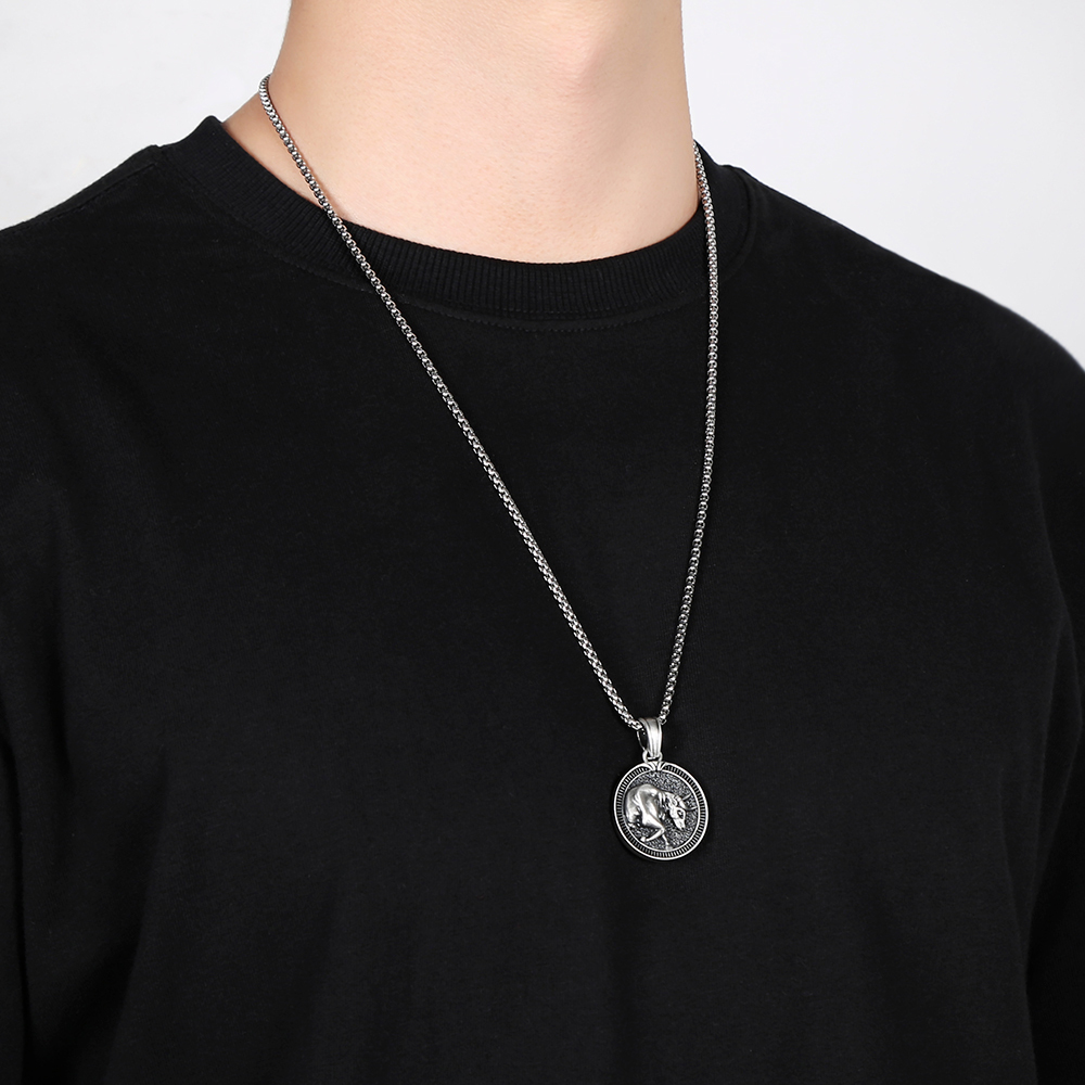 Solid Pewter Charging Bull Necklace | Taurus Zodiac Pendant