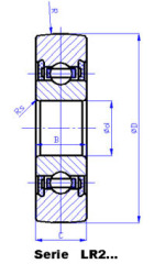 LR206 -Cam rollers，Track rollers with cylindrical or crowned outer ring