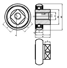 CRPN30 -Galet de roulement à profil sphérique