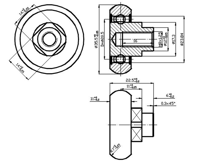 CR45BC -Track roller with spherical profile