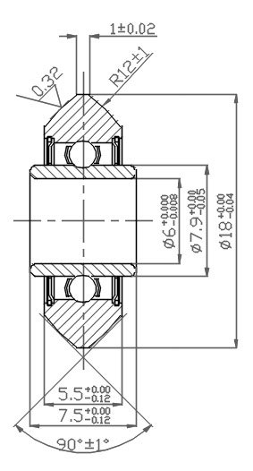 LC618/6 -Embroidery machine bearings