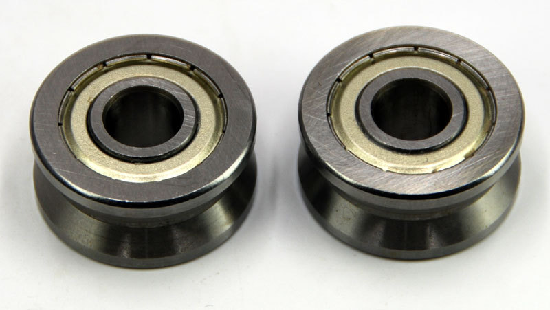 CZ43.2Z-Track rollers with "V" groove profile - Vee'd Bearings