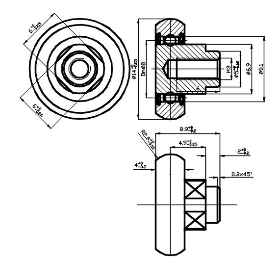 CR20BC -Track roller with spherical profile