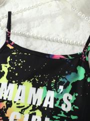 Colorful Splatter - Style “MAMA'S GIRL” Girls' Camisole and Shorts Set