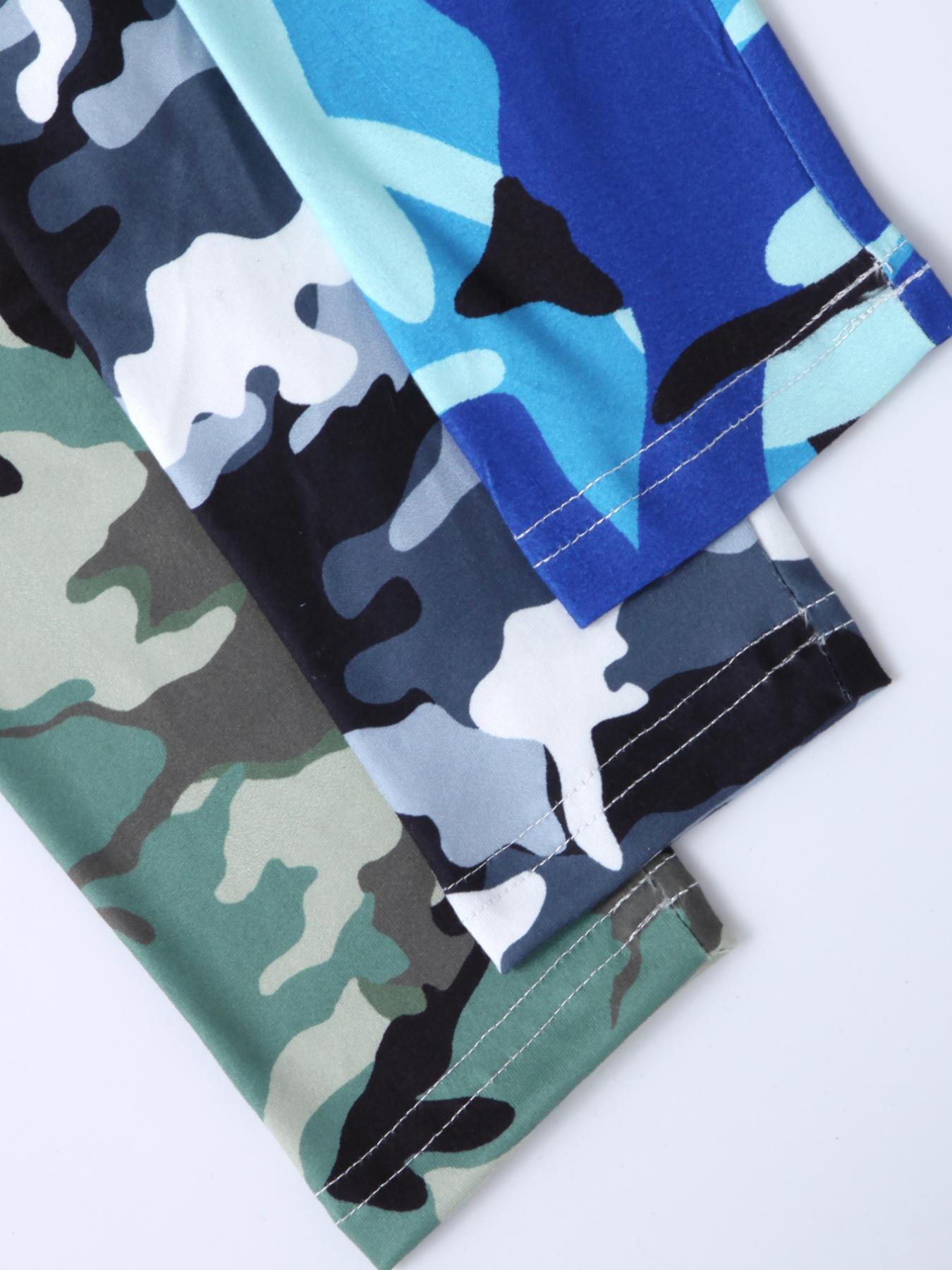 Camouflage - printed pants, three colors available