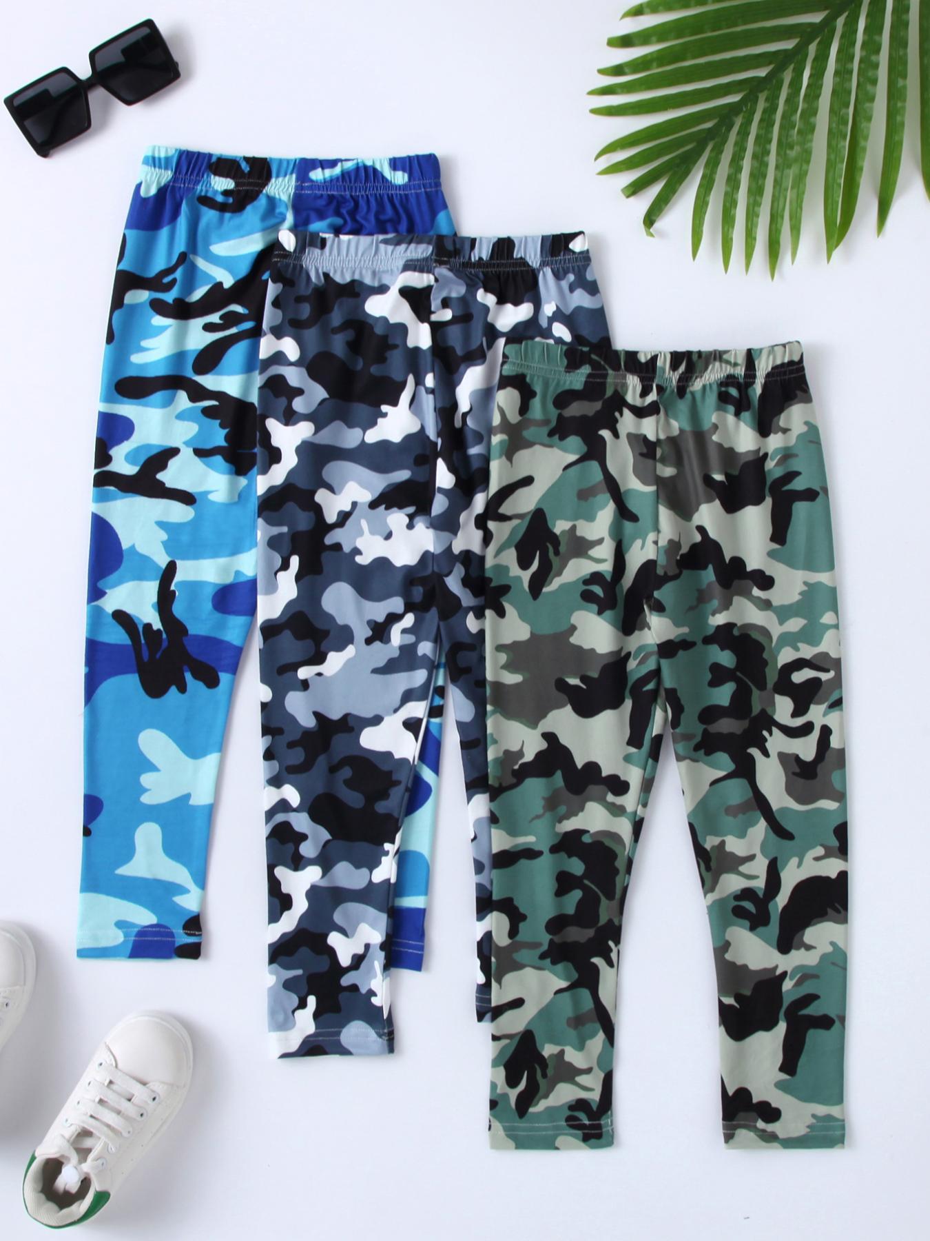 Camouflage - printed pants, three colors available