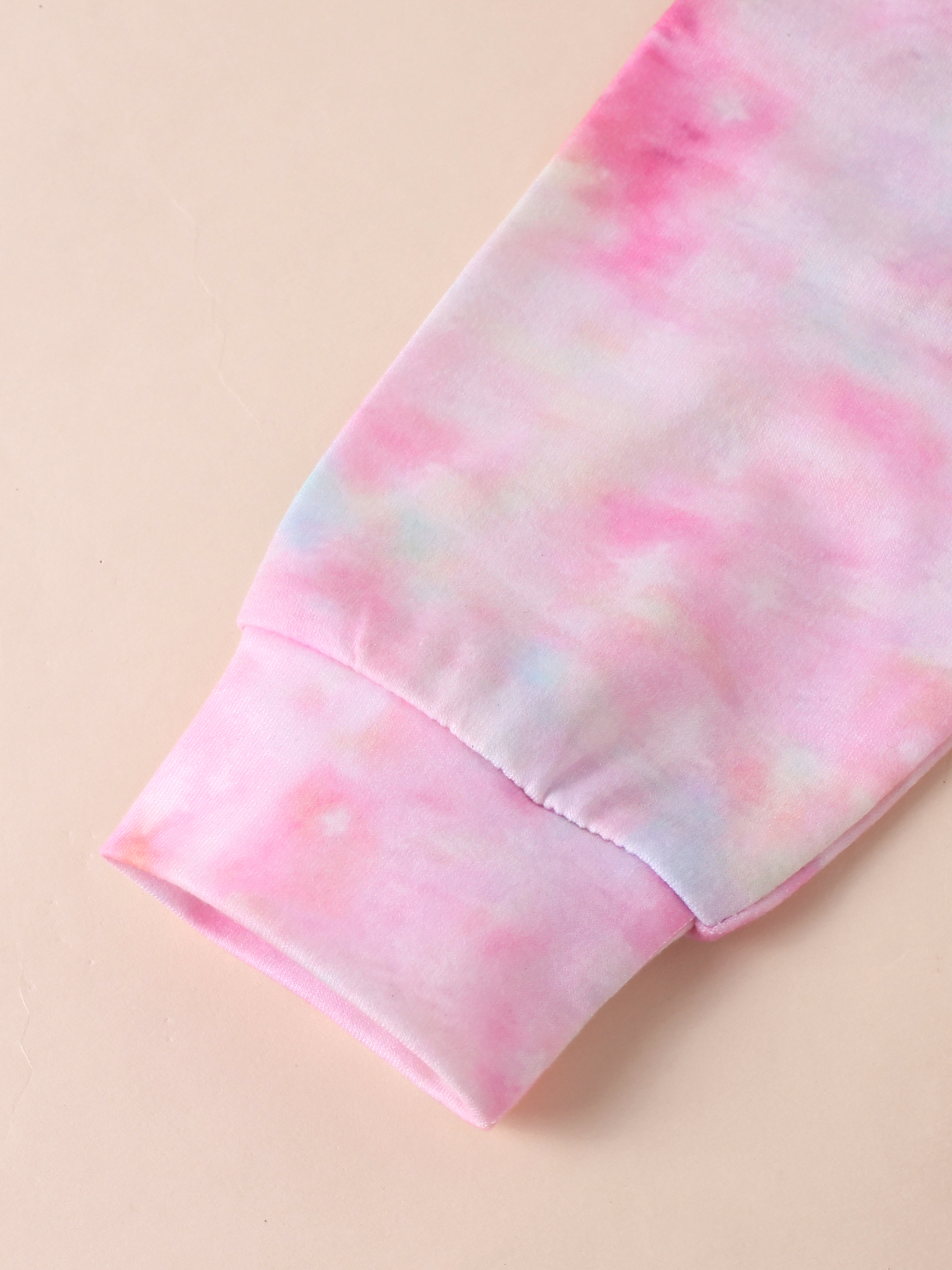 Girls' Dreamy Pony Tie - Dye Top with Heart - Decorated Pants Set