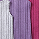 Kids' Ribbed Sleeveless Dress (Gray/Purple/Rose Red - Three Colors)