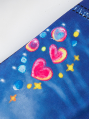 Girls' Gradient Butterfly & Heart - Printed Short - Sleeve and Long - Pants Set